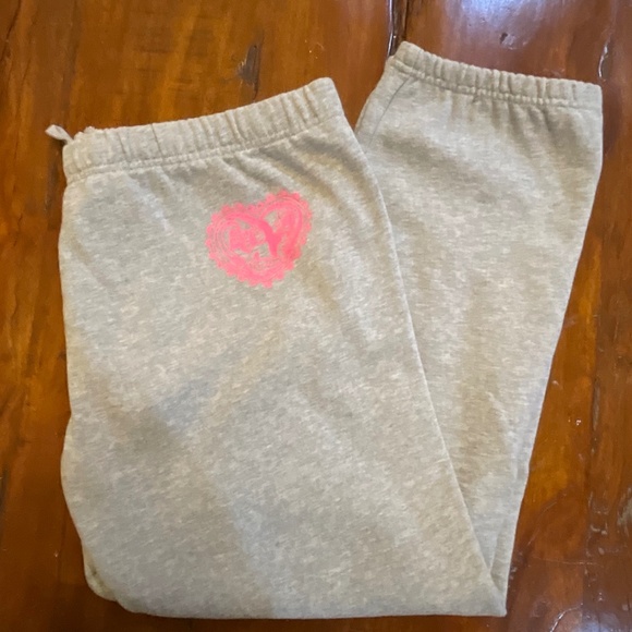 Like Love Gray Sweatpants with Pink NWOT SZ S - Picture 2 of 9